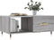 vidaXL - Salontafel - 90x50x40 - cm - bewerkt - hout - grijs - sonoma - eikenkleurig