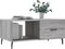 vidaXL - Salontafel - 90x50x40 - cm - bewerkt - hout - grijs - sonoma - eikenkleurig