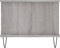 vidaXL - Salontafel - 90x50x40 - cm - bewerkt - hout - grijs - sonoma - eikenkleurig