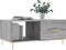vidaXL - Salontafel - 90x50x40 - cm - bewerkt - hout - grijs - sonoma - eikenkleurig