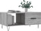 vidaXL - Salontafel - 90x50x40 - cm - bewerkt - hout - grijs - sonoma - eikenkleurig