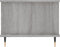 vidaXL - Salontafel - 90x50x40 - cm - bewerkt - hout - grijs - sonoma - eikenkleurig