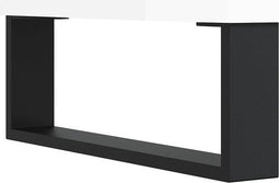 vidaXL - Salontafel - 90x50x40 - cm - bewerkt - hout - hoogglans - wit