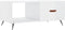 vidaXL - Salontafel - 90x50x40 - cm - bewerkt - hout - hoogglans - wit