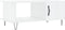 vidaXL - Salontafel - 90x50x40 - cm - bewerkt - hout - hoogglans - wit