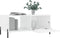 vidaXL - Salontafel - 90x50x40 - cm - bewerkt - hout - hoogglans - wit