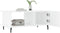 vidaXL - Salontafel - 90x50x40 - cm - bewerkt - hout - hoogglans - wit