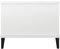 vidaXL - Salontafel - 90x50x40 - cm - bewerkt - hout - hoogglans - wit