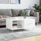 vidaXL - Salontafel - 90x50x40 - cm - bewerkt - hout - hoogglans - wit