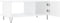vidaXL - Salontafel - 90x50x40 - cm - bewerkt - hout - hoogglans - wit