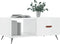 vidaXL - Salontafel - 90x50x40 - cm - bewerkt - hout - hoogglans - wit