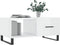 vidaXL - Salontafel - 90x50x40 - cm - bewerkt - hout - hoogglans - wit