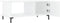 vidaXL - Salontafel - 90x50x40 - cm - bewerkt - hout - hoogglans - wit