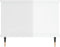 vidaXL - Salontafel - 90x50x40 - cm - bewerkt - hout - hoogglans - wit