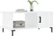 vidaXL - Salontafel - 90x50x40 - cm - bewerkt - hout - hoogglans - wit