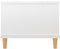 vidaXL - Salontafel - 90x50x40 - cm - bewerkt - hout - hoogglans - wit