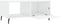 vidaXL - Salontafel - 90x50x40 - cm - bewerkt - hout - hoogglans - wit