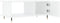 vidaXL - Salontafel - 90x50x40 - cm - bewerkt - hout - hoogglans - wit