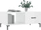 vidaXL - Salontafel - 90x50x40 - cm - bewerkt - hout - hoogglans - wit