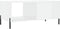 vidaXL - Salontafel - 90x50x40 - cm - bewerkt - hout - hoogglans - wit