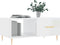 vidaXL - Salontafel - 90x50x40 - cm - bewerkt - hout - hoogglans - wit