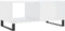 vidaXL - Salontafel - 90x50x40 - cm - bewerkt - hout - hoogglans - wit