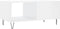 vidaXL - Salontafel - 90x50x40 - cm - bewerkt - hout - hoogglans - wit