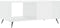 vidaXL - Salontafel - 90x50x40 - cm - bewerkt - hout - hoogglans - wit