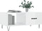 vidaXL - Salontafel - 90x50x40 - cm - bewerkt - hout - hoogglans - wit
