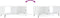 vidaXL - Salontafel - 90x50x40 - cm - bewerkt - hout - hoogglans - wit