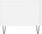 vidaXL - Salontafel - 90x50x40 - cm - bewerkt - hout - hoogglans - wit
