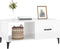 vidaXL - Salontafel - 90x50x40 - cm - bewerkt - hout - hoogglans - wit