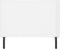 vidaXL - Salontafel - 90x50x40 - cm - bewerkt - hout - hoogglans - wit