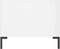 vidaXL - Salontafel - 90x50x40 - cm - bewerkt - hout - hoogglans - wit