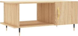 vidaXL - Salontafel - 90x50x40 - cm - bewerkt - hout - sonoma - eikenkleurig