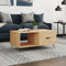 vidaXL - Salontafel - 90x50x40 - cm - bewerkt - hout - sonoma - eikenkleurig