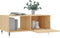 vidaXL - Salontafel - 90x50x40 - cm - bewerkt - hout - sonoma - eikenkleurig