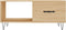 vidaXL - Salontafel - 90x50x40 - cm - bewerkt - hout - sonoma - eikenkleurig