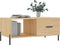 vidaXL - Salontafel - 90x50x40 - cm - bewerkt - hout - sonoma - eikenkleurig