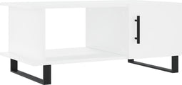 vidaXL - Salontafel - 90x50x40 - cm - bewerkt - hout - wit