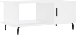 vidaXL - Salontafel - 90x50x40 - cm - bewerkt - hout - wit