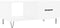 vidaXL - Salontafel - 90x50x40 - cm - bewerkt - hout - wit
