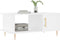 vidaXL - Salontafel - 90x50x40 - cm - bewerkt - hout - wit