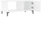 vidaXL - Salontafel - 90x50x40 - cm - bewerkt - hout - wit