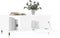 vidaXL - Salontafel - 90x50x40 - cm - bewerkt - hout - wit