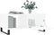 vidaXL - Salontafel - 90x50x40 - cm - bewerkt - hout - wit