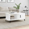 vidaXL - Salontafel - 90x50x40 - cm - bewerkt - hout - wit