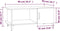 vidaXL - Salontafel - 90x50x40 - cm - bewerkt - hout - wit