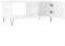 vidaXL - Salontafel - 90x50x40 - cm - bewerkt - hout - wit