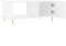 vidaXL - Salontafel - 90x50x40 - cm - bewerkt - hout - wit
